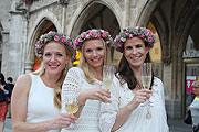 Diner en Blanc  auf dem Marienplatz am 16.07.2014 (©Foto: Marikka-Laila Maisel)